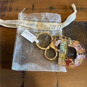 Floral Resin Keychain